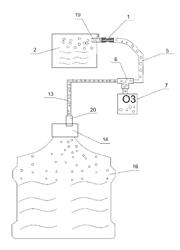 Devices for preventing the formation of biolfilms in bottled water dispensers