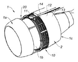 Method for controlling a variable nozzle section of an aircraft