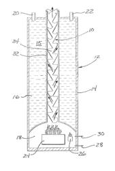 Heat transfer baffle arrangement for fuel-burning water heater