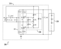 AC LED driver with capacitive switching