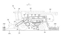 SELF-PROPELLED HARVESTER WITH FRONT ACCESS TO CROP PROCESSING APPARATUS