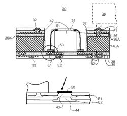 Embedded component substrate with a metal core layer having an open cavity and pad electrodes at the bottom of the cavity