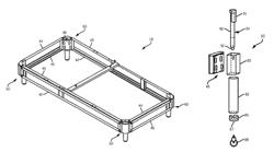 Adjustable support legs for a mattress foundation