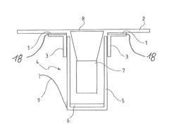 Sensor device and method for recording at least one contact event on a vehicle