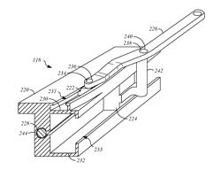 Movable panels with nonlinear tracks