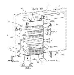 Looped zebra blind with height compensation and height compensation method of the same