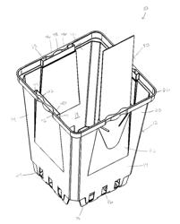 HORTICULTURAL CONTAINER WITH TAG SLOT