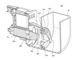 Dishwasher drain assemblies having overmolded volutes