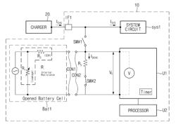 ELECTRONIC DEVICE FOR CHECKING BATTERY ABNORMALITY AND CONTROL METHOD THEREOF