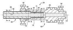 SUPPORT STRUCTURE FOR ROTATING SHAFTS OF VEHICLE