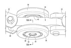 AXLE AND BEARING FOR CONVEYOR CHAIN LINK