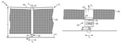 Tennis net tension system including service let indication feature