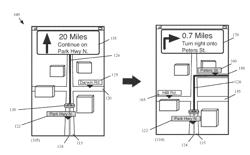 Rendering Road Signs During Navigation