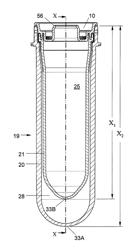 Container and set of preforms for forming a container