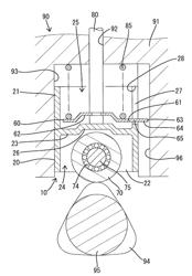 Lifter rotation preventing structure