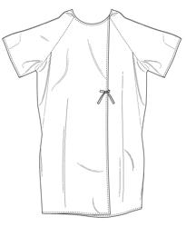 Reversible hospital gown