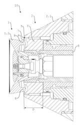 BELL CUP OR ATOMIZER RING COMPRISING AN INSULATING COATING