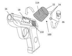 Detachable Container that Collects Handgun Shell Casings