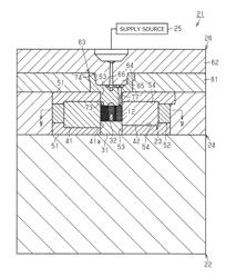 BONDED-MAGNET INJECTION MOLDING DEVICE AND BONDED-MAGNET INJECTION MOLDING METHOD