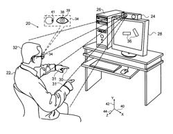 Gaze detection in a 3D mapping environment