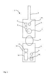 PORTABLE ID-TRANSMITTER FOR AN AUTHENTICATION SYSTEM AND AN AUTHENTICATION OPERATING SYSTEM FOR USE THEREWITH