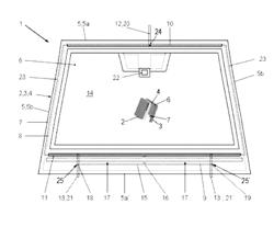 Transparent pane with an electrical heating layer, and production process therefor