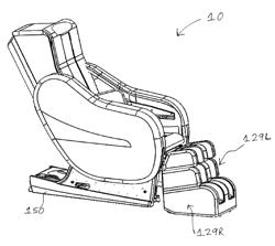 MASSAGE CHAIR HAVING A NOISE-REDUCING, ENCLOSURE DEVICE