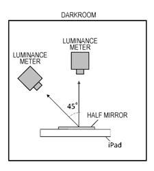 HALF MIRROR AND MIRROR WITH IMAGE DISPLAY FUNCTION