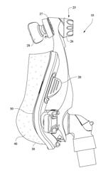 Cushion-to-frame component for an interfacing structure