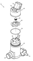 Washer pump apparatus for vehicle provided with improved water-proof structure