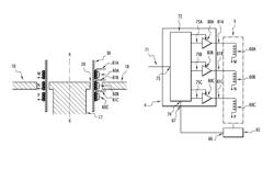 Electroacoustic conversion chain with selectively powered coil