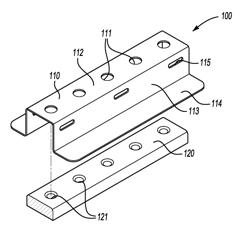 Grounding element including block and plate