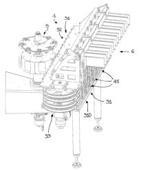 Device and method for feeding pouches to a carousel