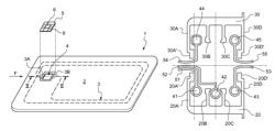 Dual module for dual chip card