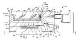 Position adjustment mechanism for a corona treatment apparatus