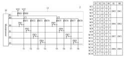 Keyboard scanning circuit, keyboard and scanning method thereof