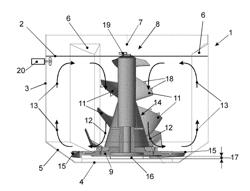 HIGH-CONCENTRATION MIXER FOR PRODUCING A CELLULOSE SUSPENSION HAVING A HIGH CELLULOSE CONCENTRATION