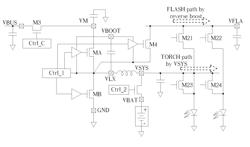 Apparatus for performing hybrid power control in an electronic device with aid of separated power output nodes for multi-purpose usage of boost