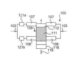 Bypass switch comprising a movable member with a first conductive section and a second conductive section