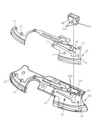 Antenna with radiator fixed by fusion, and manufacturing method thereof