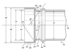 Device and method for forming pipe elements