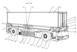 TRANSPORT VEHICLE FOR CONTAINERS