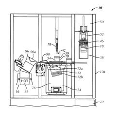 Food stuff dispensing machine and dehydrated foodstuff container