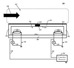 Bolometer fluid flow sensor