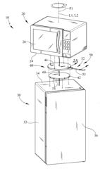 COMBINED MICROWAVE OVEN AND REFRIGERATOR APPLIANCE