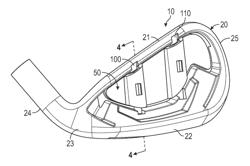 Iron-type golf club head with damping features