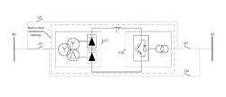 Hybrid back-to-back direct current transmission system and power flow reversal control method