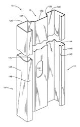 Load bearing metal stud