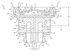 Reduced compression height dual gallery piston, piston assembly therewith and methods of construction thereof