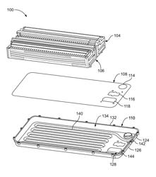 Traction battery integrated thermal plate and tray